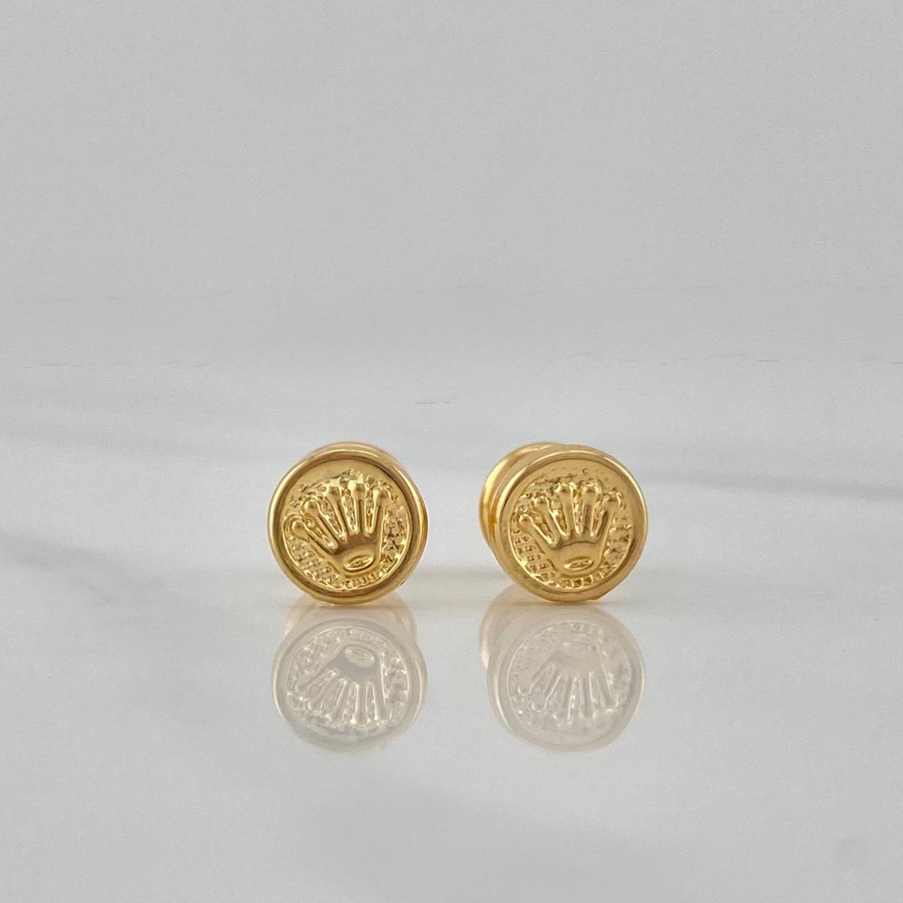 Stud Earrings Corona 0.8 g / in / 4 mm Yellow Gold 18K