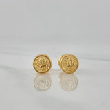 Stud Earrings Corona 0.8 g / in / 4 mm Yellow Gold 18K