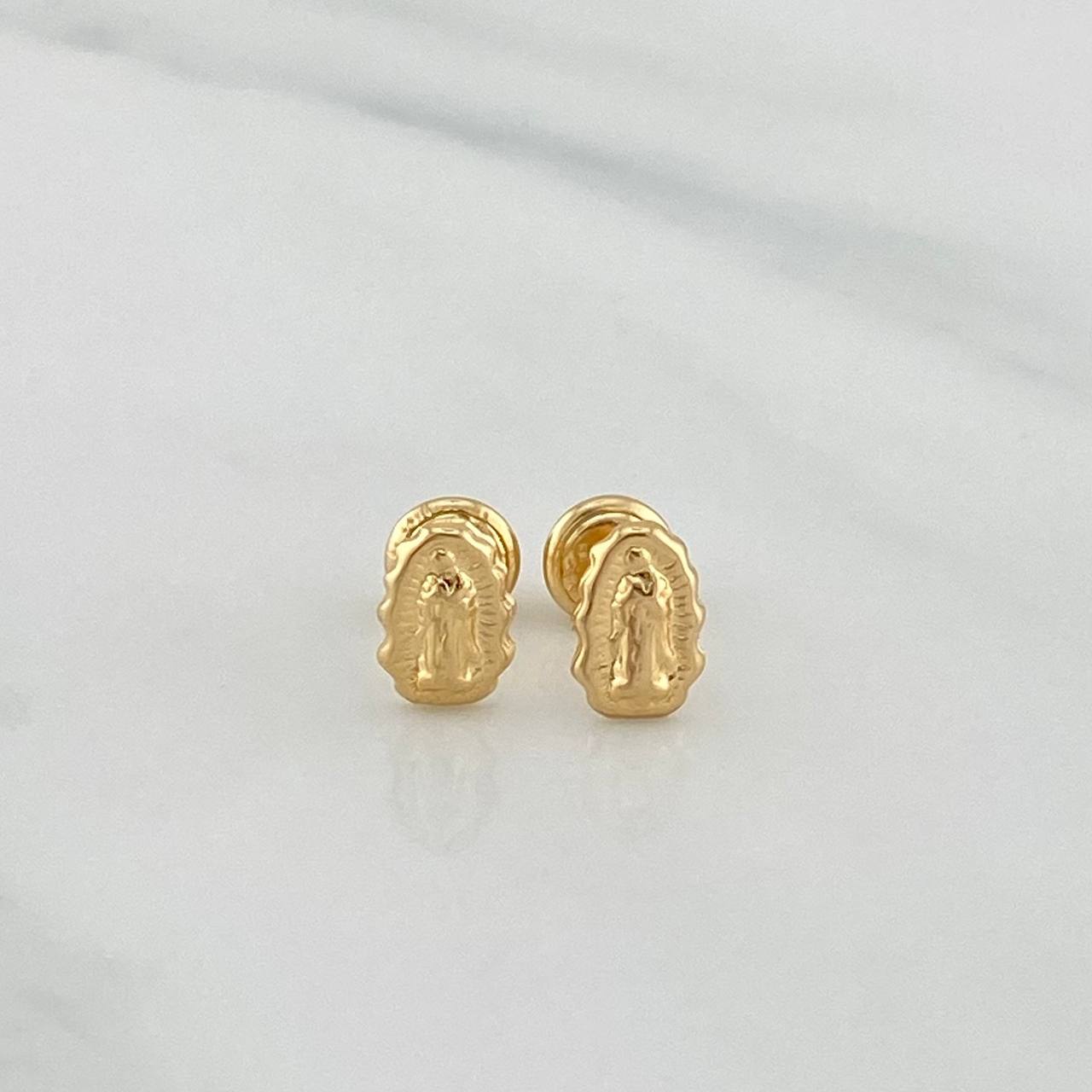 Topos Silueta Virgen De Guadalupe 0.8 g / in / 5 mm Oro Amarillo 18K