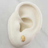 Topos Silueta Virgen Guadalupe 0.65 g / in / 3.65 mm Oro Amarillo 18K