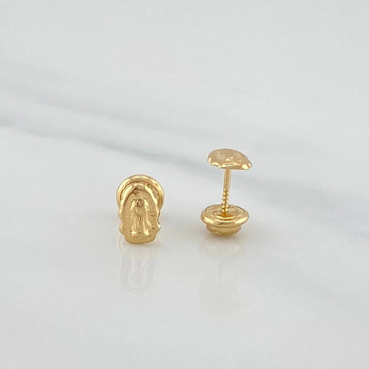 Topos Silueta Virgen Guadalupe 0.65 g / in / 3.65 mm Oro Amarillo 18K