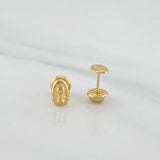 Topos Silueta Virgen De Guadalupe 0.7 g / in / 4 mm Oro Amarillo 18K