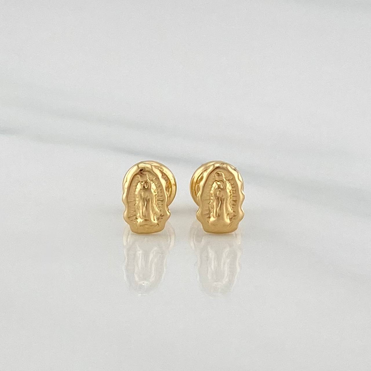 Topos Silueta Virgen De Guadalupe 0.7 g / in / 4 mm Oro Amarillo 18K