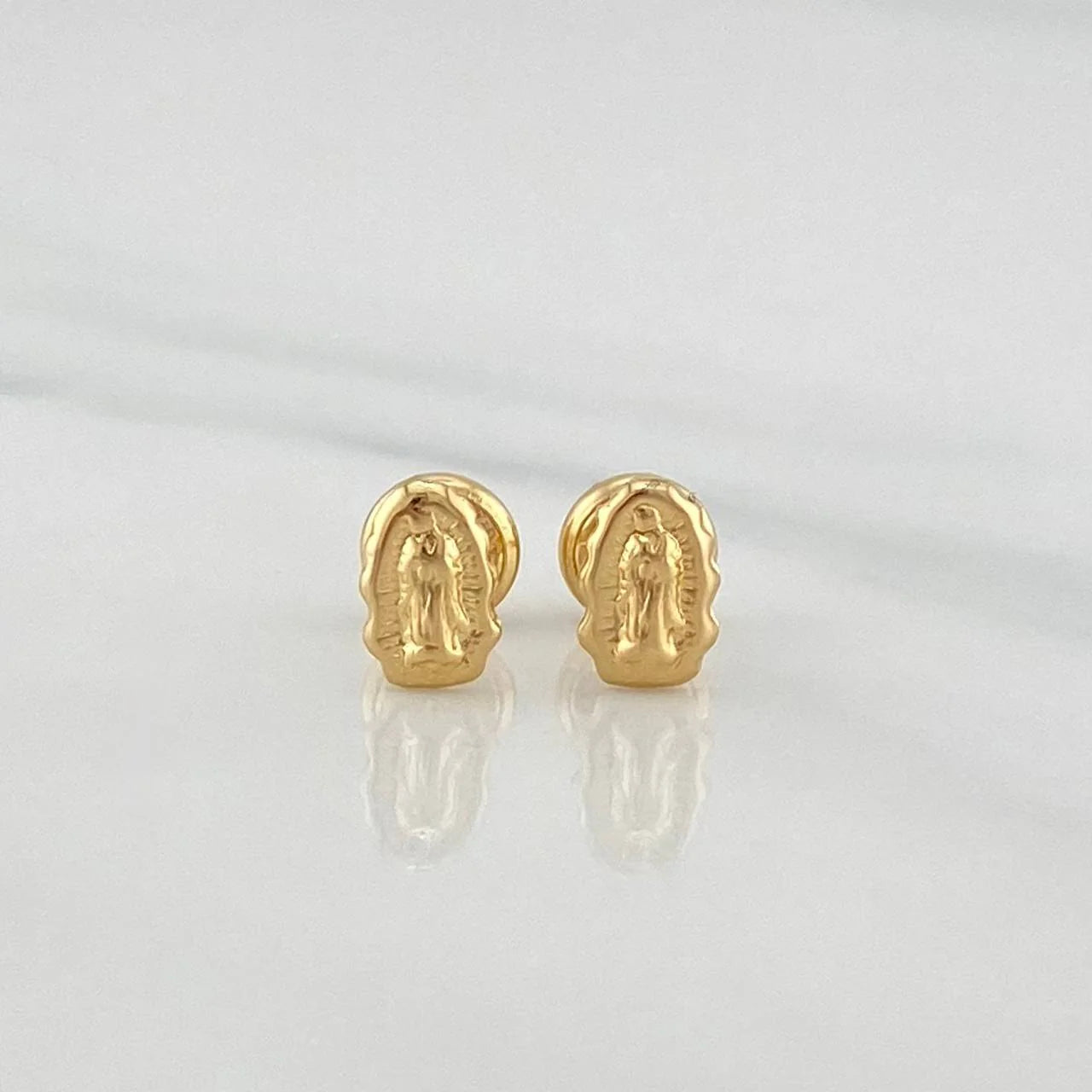Topos Silueta Virgen Guadalupe 0.65 g / in / 3.65 mm Oro Amarillo 18K