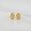 Stud Earrings Virgen De Guadalupe 0.7 g / in / 7.3 mm Yellow Gold 18K