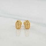 Topos Silueta Virgen Guadalupe 0.65 g / in / 3.65 mm Oro Amarillo 18K