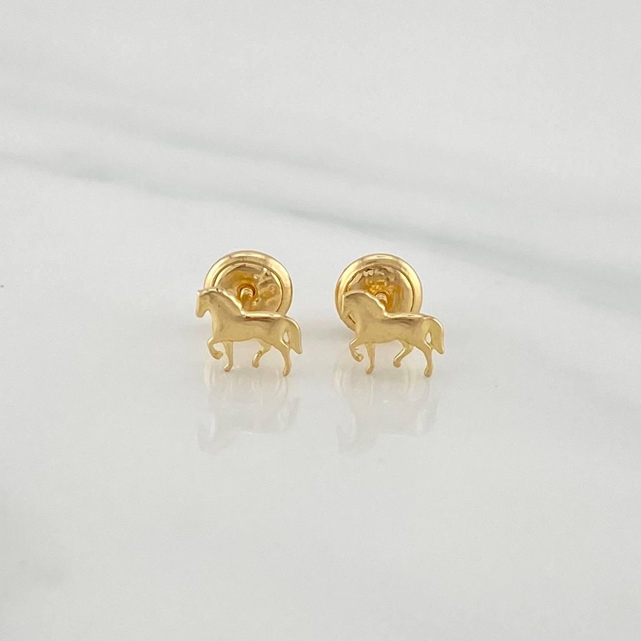 Topos Caballo 0.7 g / in / 4.4 mm Oro Amarillo 18K