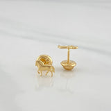 Topos Caballo 0.7 g / in / 4.4 mm Oro Amarillo 18K