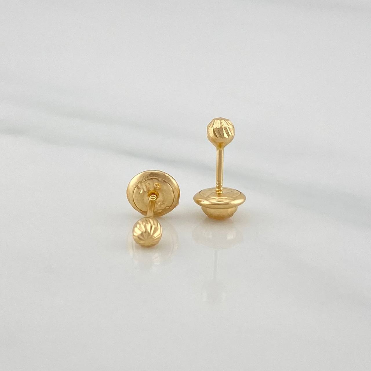 Topos Bola Diamantada 0.45 g / in / 3 mm Oro Amarillo 18K