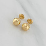 Topos Bola Diamantada 1.15 g / in / 8 mm Oro Amarillo 18K