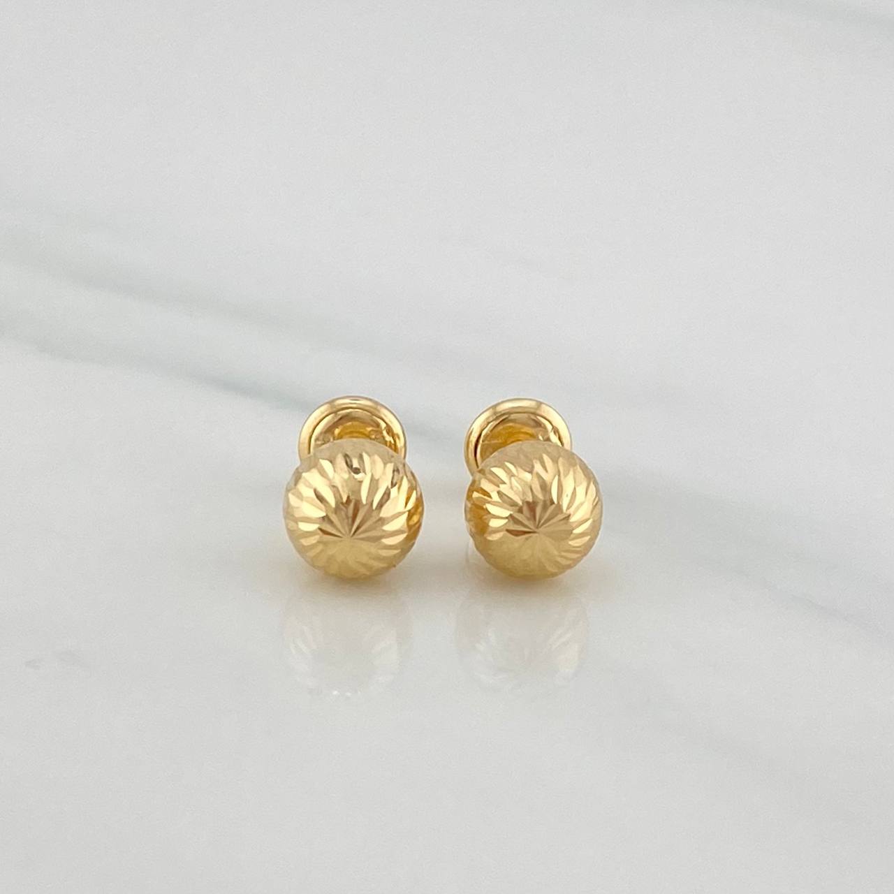 Topos Bola Diamantada 1.15 g / in / 8 mm Oro Amarillo 18K