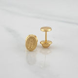 Topos Virgen De Guadalupe 0.7 g / in / 4 mm Oro Amarillo 18K