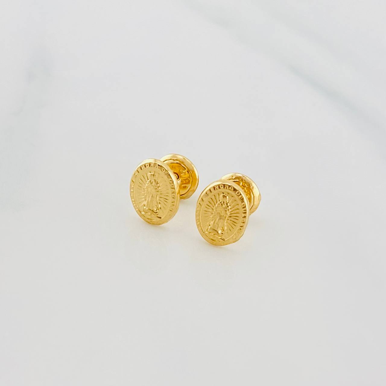 Topos Virgen De Guadalupe 0.7 g / in / 4 mm Oro Amarillo 18K