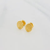 Topos Virgen De Guadalupe 0.7 g / in / 4 mm Oro Amarillo 18K