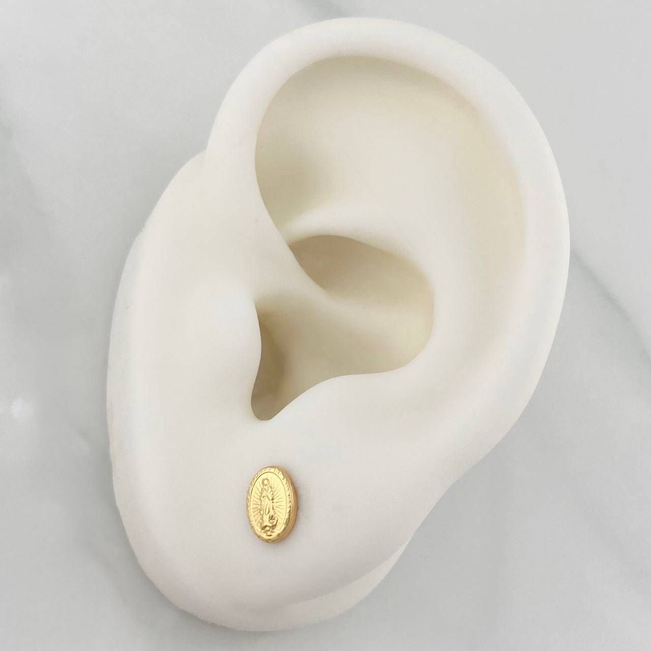 Topos Virgen De Guadalupe 0.7 g / in / 4 mm Oro Amarillo 18K