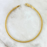 Pulso Franco 3.3gr / 7 3/4 in / Oro Amarillo +3 18K !