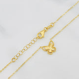 Cadena Aro seguido mariposa 1.45g / 17 1/2 in / 0.6mm Oro Amarillo 18K