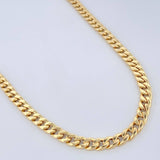 Cadena Cubana 8.9gr / 23 3/4 in / Oro Amarillo +1 18K $
