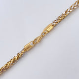 Franco Chain 18.9gr / 25 1/2 in / Two Tone Yellow White 18K +3 $