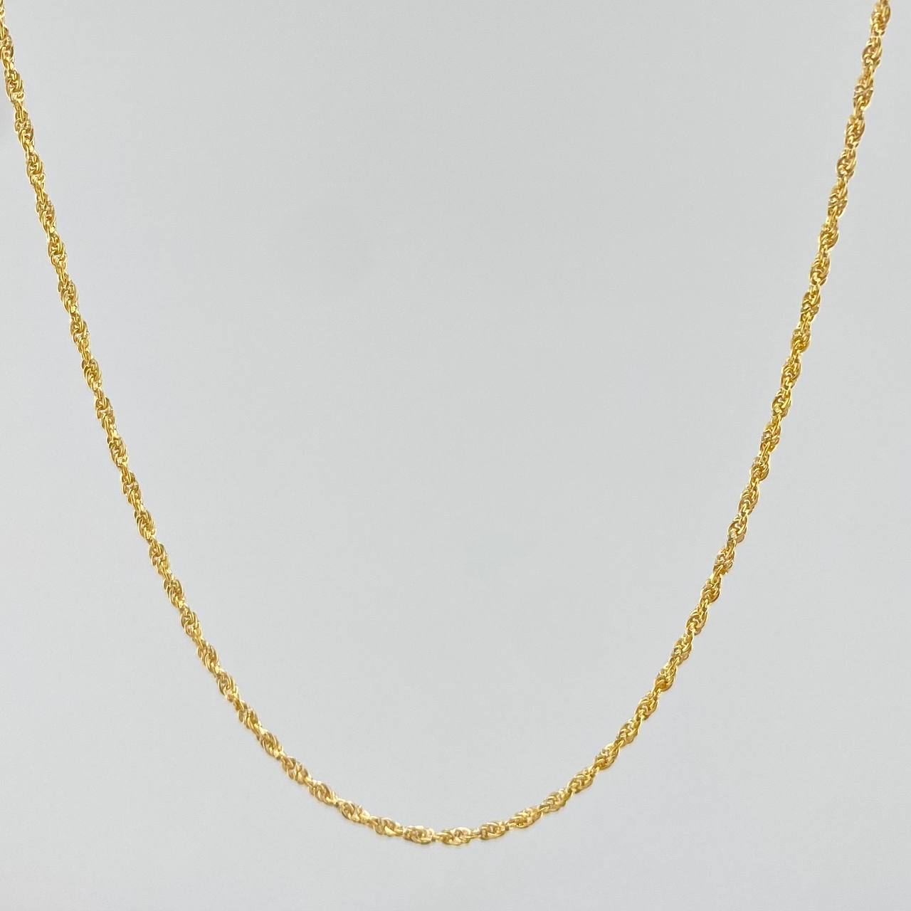 Rope Chain 0.9 g / 17 3/4 in / 1.18 mm Yellow Gold 18K