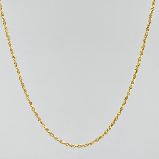 Rope Chain 1.05 g / 23 1/2 in / 1.2 mm 18K Yellow Gold