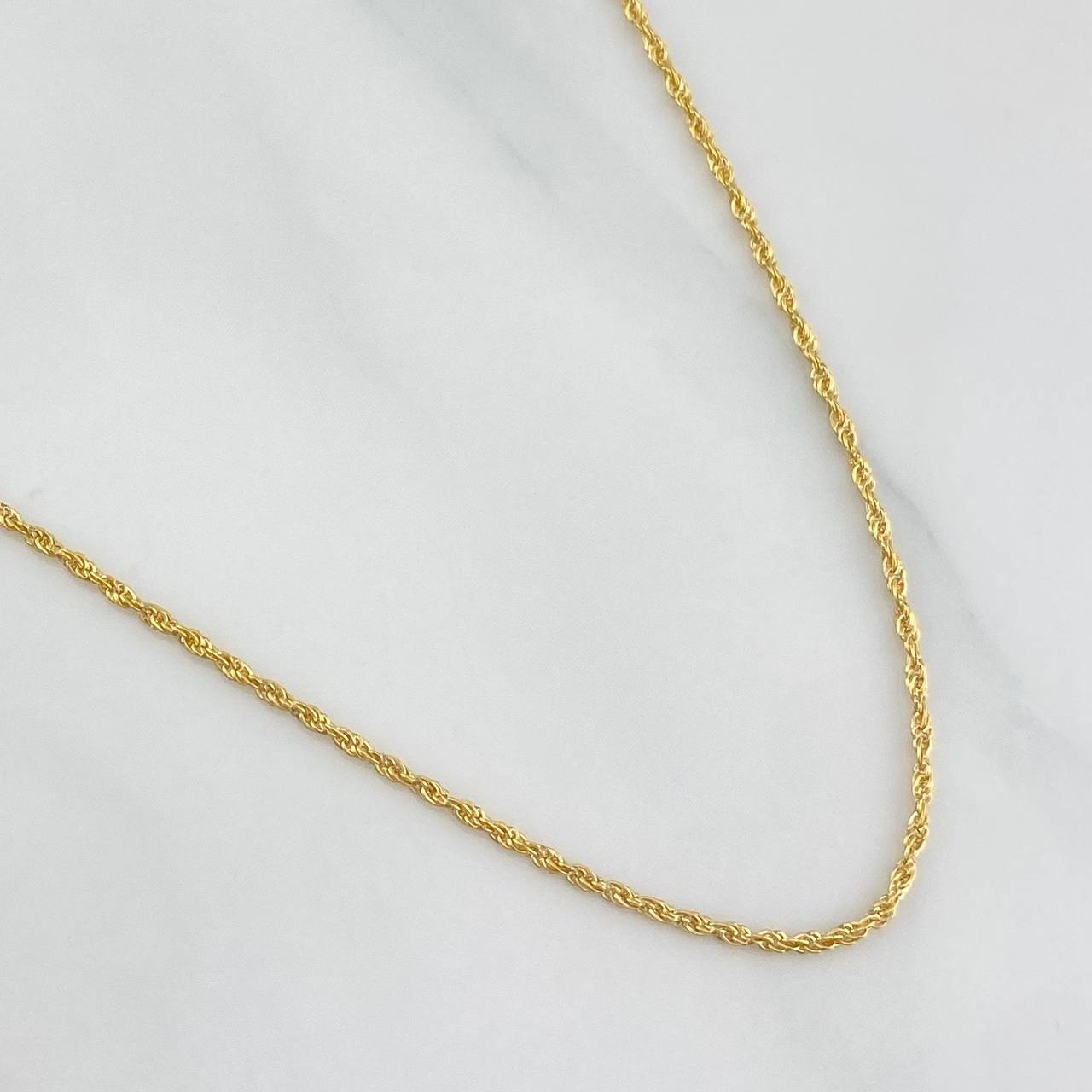 Rope Chain 0.9 g / 17 3/4 in / 1.18 mm Yellow Gold 18K