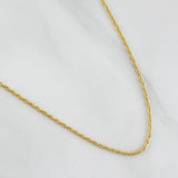Rope Chain 1.15 g / 23 1/2 in / 1.2 mm 18K Yellow Gold