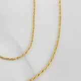 Rope Chain 0.9 g / 17 3/4 in / 1.18 mm Yellow Gold 18K