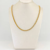 Franco Chain 12.45 g / 25 1/2 in / 2.5 mm Two-Tone Yellow White 18K