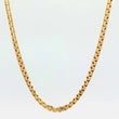 Cadena Veneciana 33.65gr / 27 3/4 in / 2.58mm Dos Oros Amarillo Blanco +3 18K $