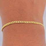 Pulso Cubana 1.55gr / 7 1/2 in / 2.33mm Oro Amarillo +1 18K $