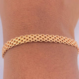 Pulso Chino 4.3gr / 7 1/2 in / 5.35mm Oro Rosa +3 18K $