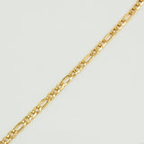 Pulso Figaro 1.4gr / 7 1/2 in / 2.2mm Oro Amarillo +1 18K $