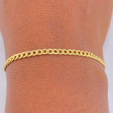 Pulso Cubana 1.95gr / 7 1/2 in / 2.68mm Oro Amarillo +1 18K $