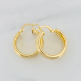 Candongas Winter 3.1g / 3/4 in Oro Amarillo 18K