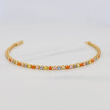 Pulso Tennis 4.45g / 6 1/4 in / 2.5mm Oro Amarillo 18K