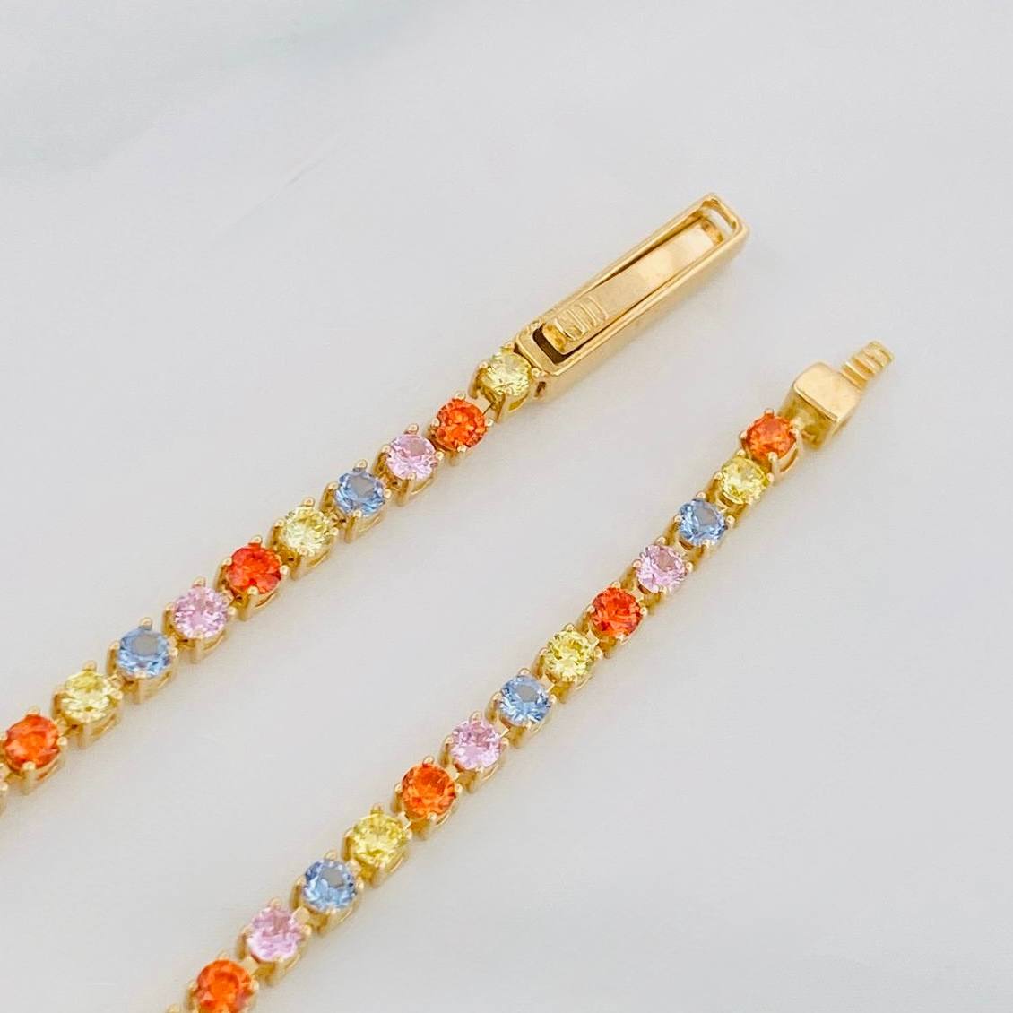 Pulso Tennis 4.45g / 6 1/4 in / 2.5mm Oro Amarillo 18K
