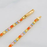 Pulso Tennis 4.45g / 6 1/4 in / 2.5mm Oro Amarillo 18K