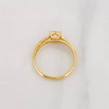 Solitaire Ring Moissanite 91 Cts 2.7g / T8 Yellow Gold 18K