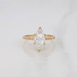 Anillo Solitario Rombo Moisanita 1.12 Qts 2.1g / T7 3/4 Oro Amarillo 18K