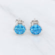 Topos Seis Garras Moisanita 1 Qts 2.15g / in / 7.16mm Oro Blanco 18K