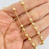 Rosario Virgen Milagrosa 10.45g / 24 in / 4mm Oro Amarillo 18K