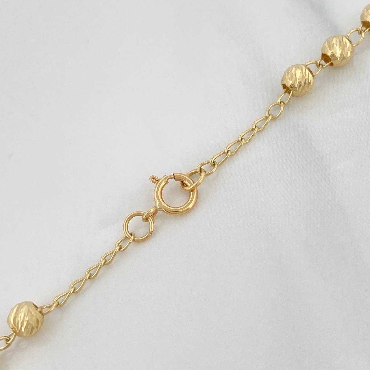 Rosario Virgen Milagrosa 10.45g / 24 in / 4mm Oro Amarillo 18K