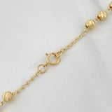 Rosario Virgen Milagrosa 6.2g / 22 in / 3mm Oro Amarillo 18K
