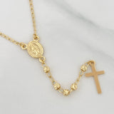Rosario Virgen Milagrosa 6.2g / 22 in / 3mm Oro Amarillo 18K