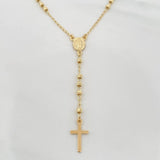 Rosario Virgen Milagrosa 6.75g / 22 in / 3mm Oro Amarillo 18K