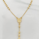 Rosario Virgen Milagrosa 6.75g / 22 in / 3mm Oro Amarillo 18K