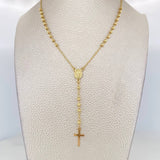 Rosario Virgen Milagrosa 6.2g / 22 in / 3mm Oro Amarillo 18K