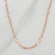Mirror Flower Chain 1.05g / 18 in / 1.9mm Rose Gold 18K