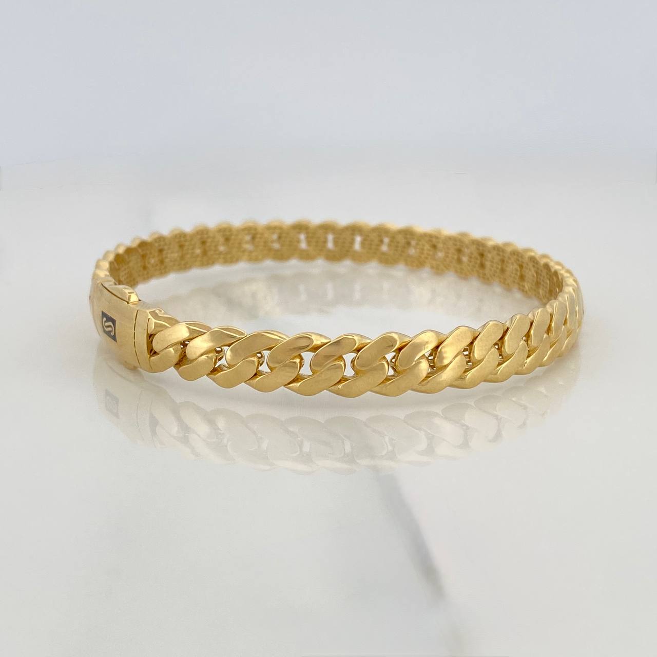 Cuban Links Bracelet Infinito 12g / 7 1/2 in / 6.5mm Yellow Gold 18K